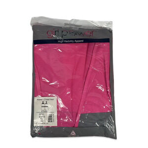 NEW Girl Power at Work Women's Safety Vest S721 Non-ANSI - Hi Viz Pink 2XL